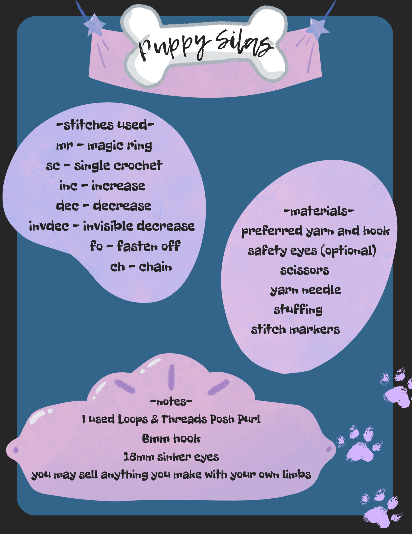 Puppy Silas - Crochet Pattern