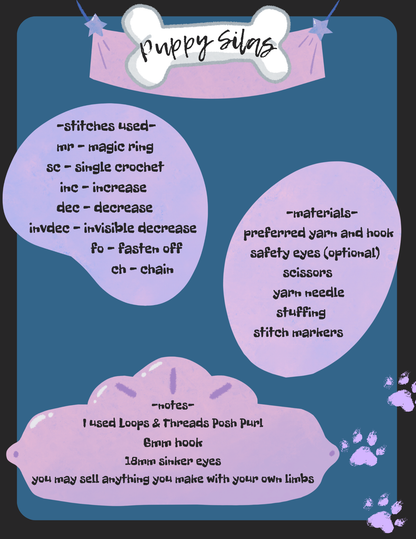 Puppy Silas - Crochet Pattern