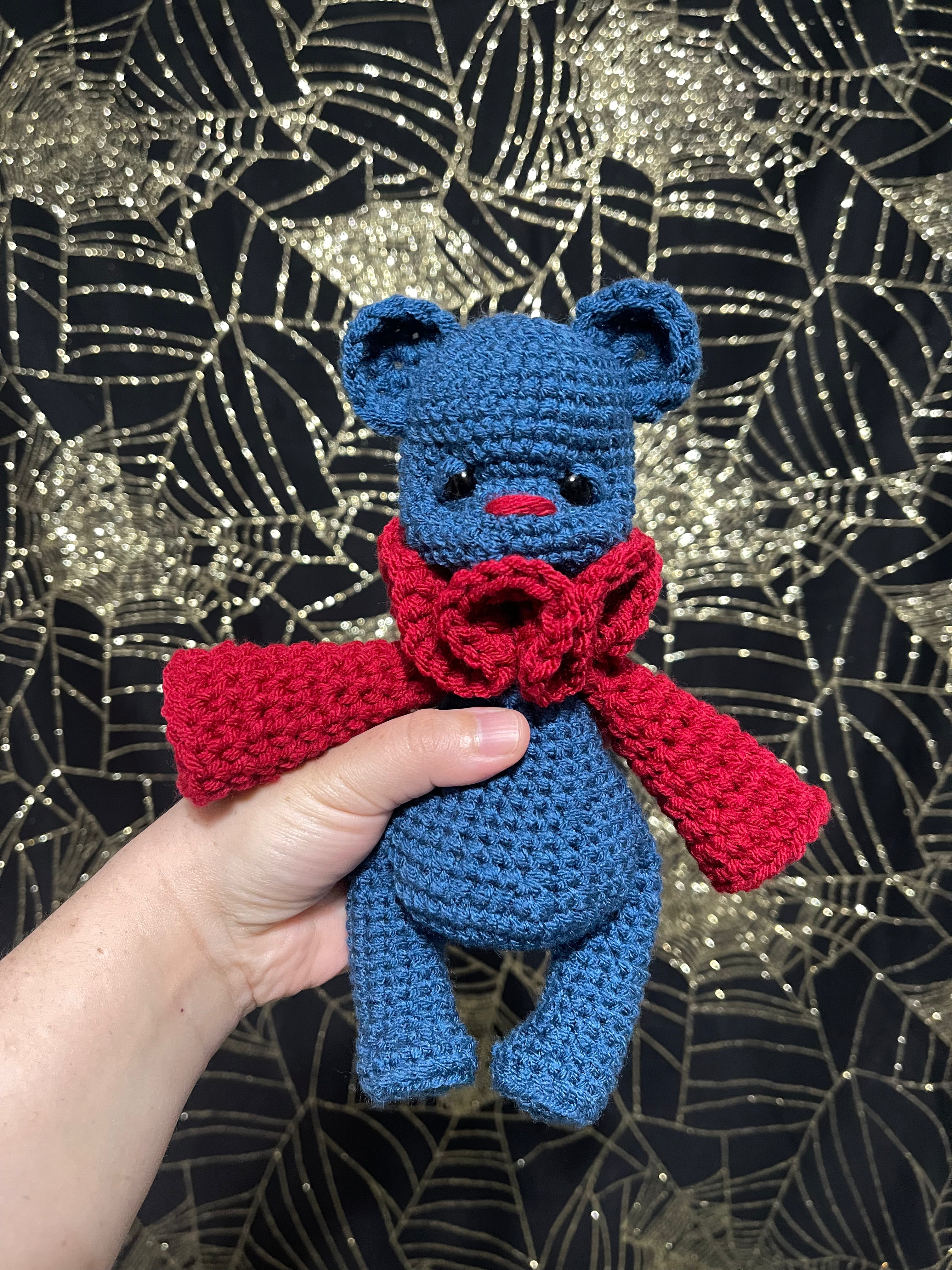 Blue and Red Bear